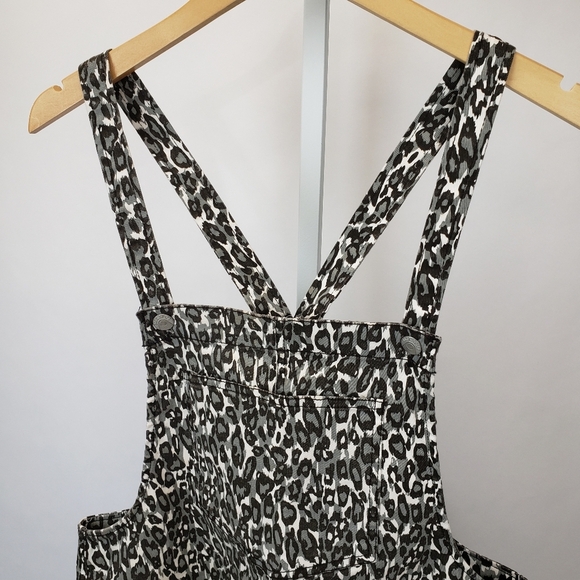 Bluespice Leopard Print Skirt Overalls size large - Picture 2 of 9